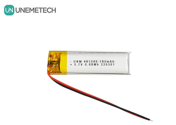 3.7V 185mAh 481240 Araba DVR'leri için Lityum İyon ve Lityum Polimer Pil