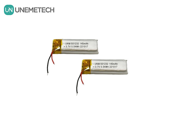 3.7V 145mAh 501232 Mükemmel tasarımlı Lityum Polimer Pil Bubble Makine için