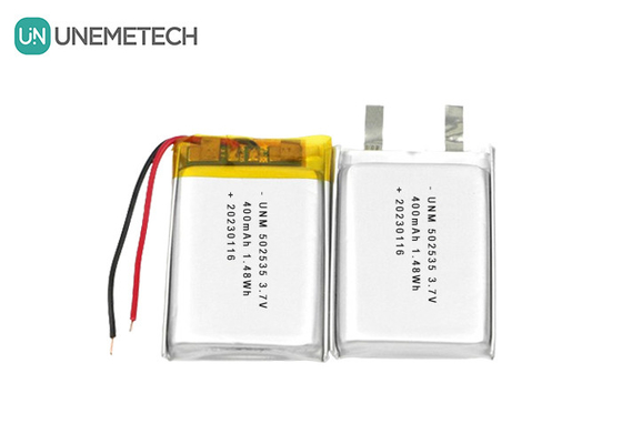 Elektronik Aygıtlar için Li Polimer Pil Paketi 502535 400mAh 3.7V pil