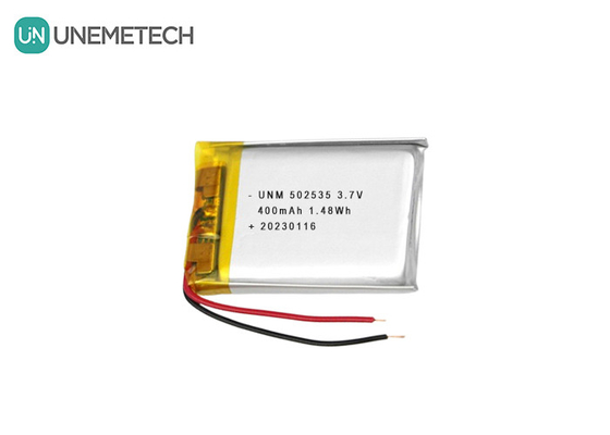 Elektronik Aygıtlar için Li Polimer Pil Paketi 502535 400mAh 3.7V pil