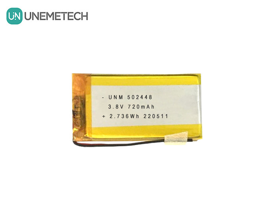 3.8V 720mAh LiPo Yüksek Voltajlı Pil LiHV 502448 Bluetooth Kulaklık için