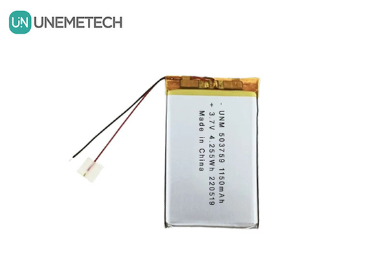 3.7V 1150mAh 503759 Kaydedici için özel Lipo Polimer Şarj edilebilir Pil