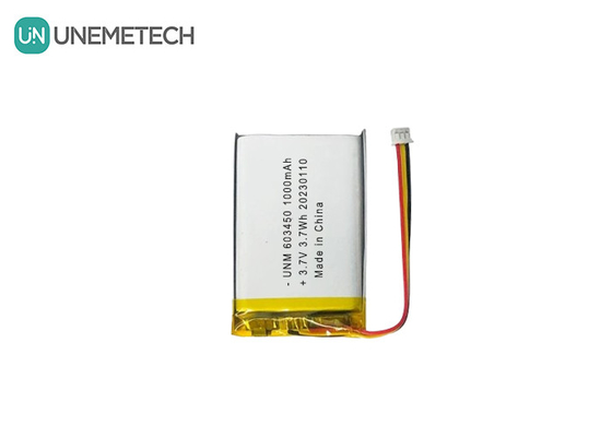 3.7V 1000mAh 603450 RC arabalar için yeniden şarj edilebilir yüksek kapasiteli Lipo pil