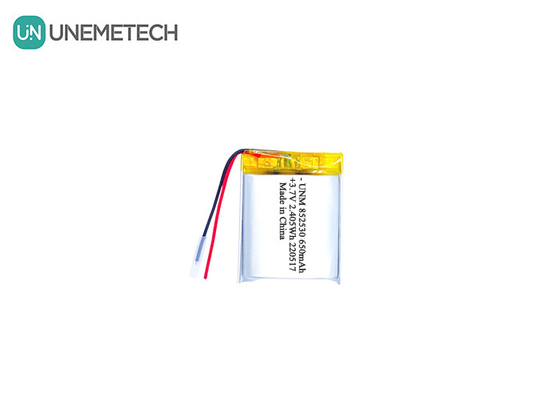 3.7V 650mAh Şarj edilebilir Li-ion Polimer Pil 852530