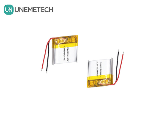 3.7V 200mAh Hızlı Şarj Li-Ion Polimer Pil Hücreleri 802018 Depilator için