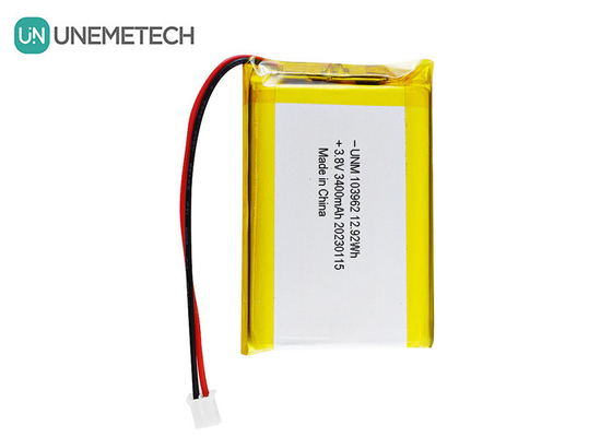 Yüksek Voltajlı Lipo Pil 103962 3.8V 3400mAh Dijital Kamera için LiHV Piller
