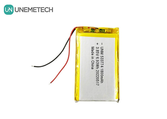 Yüksek Voltajlı LiPo Pil 3.85V 1800mAh 533774 Küçük Robotlar için Şarj Edilebilir Pil