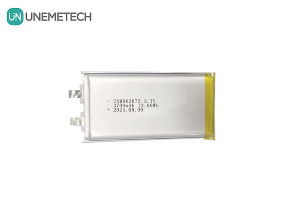 3.7V 3700mAh Şarj edilebilir Yüksek Kapasiteli Lityum Polimer Pil 963872 Mobil Telefon için