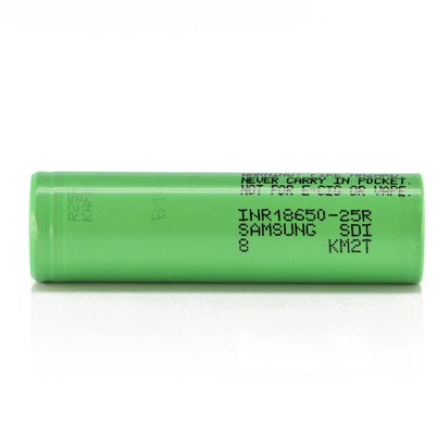 Samsung 25R 18650 2500mAh 20A Pil 3.6V Silindrik Lityum İyon Hücresi INR18650-25R