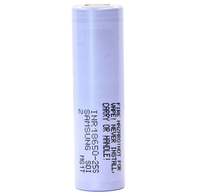 Samsung 25S 18650 2500mAh 20A Pil 3.6V Silindrik Lityum İyon Hücresi INR18650-25S
