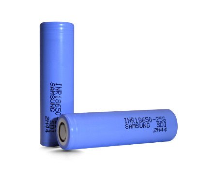 Samsung 25S 18650 2500mAh 20A Pil 3.6V Silindrik Lityum İyon Hücresi INR18650-25S