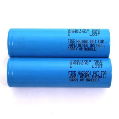 Samsung 50E 21700 5000mAh 9.8A Pil 3.6V Lityum İyon Pil Hücresi INR21700-50E
