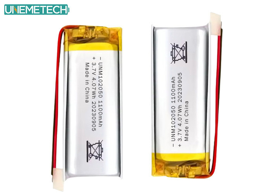 Özel Lipo Pil 102050 3.7 V 1100mAh Li Polimer Pil Paketi