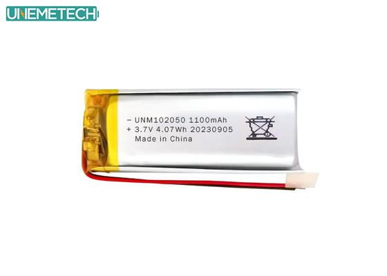 Özel Lipo Pil 102050 3.7 V 1100mAh Li Polimer Pil Paketi