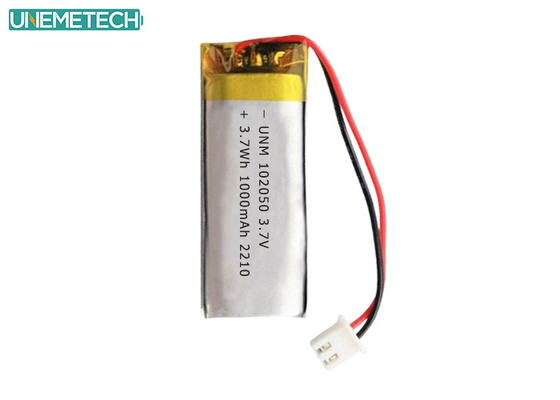 Lipo Battery Pack 102050 3.7V 1000mAh IEC62133 onaylı Lityum polimer bataryası