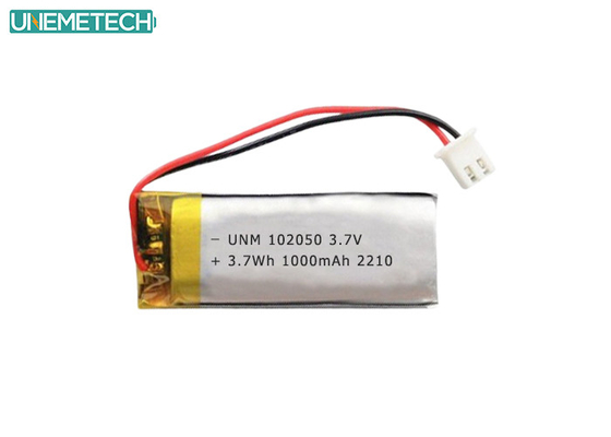 Lipo Battery Pack 102050 3.7V 1000mAh IEC62133 onaylı Lityum polimer bataryası