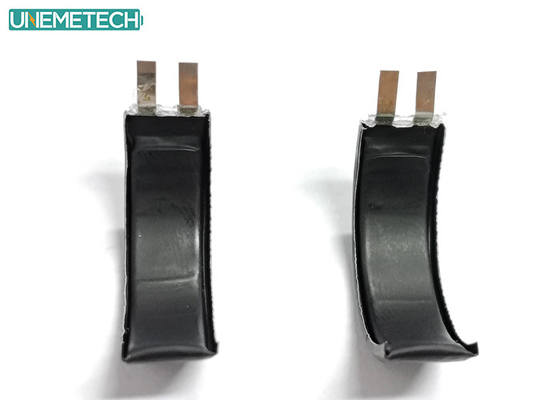 Sağlık İzleme Halkaları için Eğilmiş Lityum Polimer Pil UNM150728 3.8V 20mAh