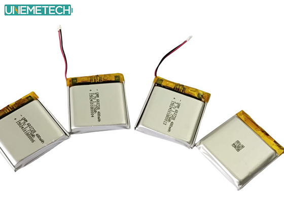 3.7V 480mAh 602728 Mini Kaydedici için Şarj edilebilir Li-ion Polimer Pil