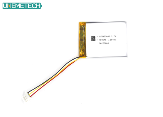 Kalite 3.7V 450mAh Şarj edilebilir Lityum İyon Polimer Pil 423040 3C Dijital Ürünler için fabrika