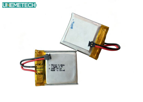 Kalite GPS İzleyiciler için Şarj Edilebilir Lityum Polimer Pil 352023 3.7V 115mAh LiPo Pil fabrika
