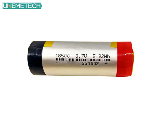 Kalite Tüketici Elektroniği İçin 3.7V 1600mAh 18500 Silindirik Polimer Lityum İyon Pil fabrika