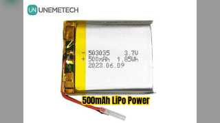 500mAh LiPo Pil 3.7V Taşınabilir Elektronik Gücü